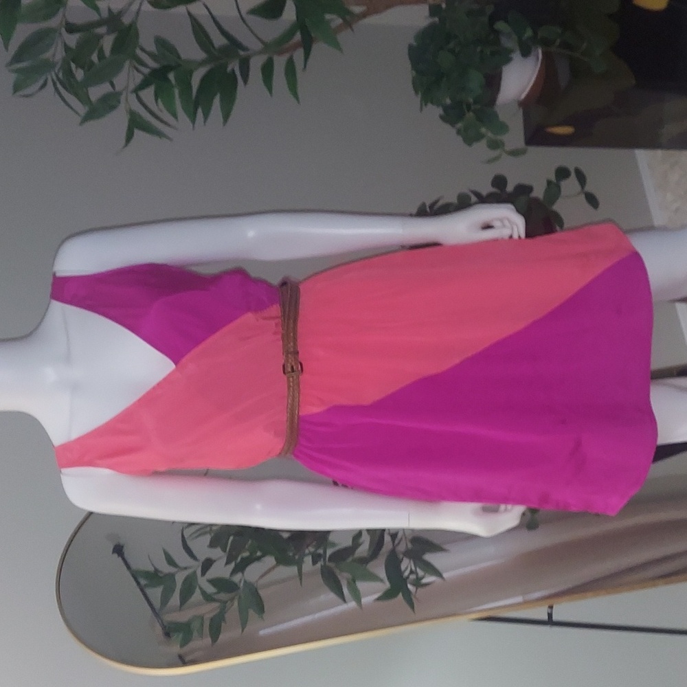 Eight sixty orange purple dress